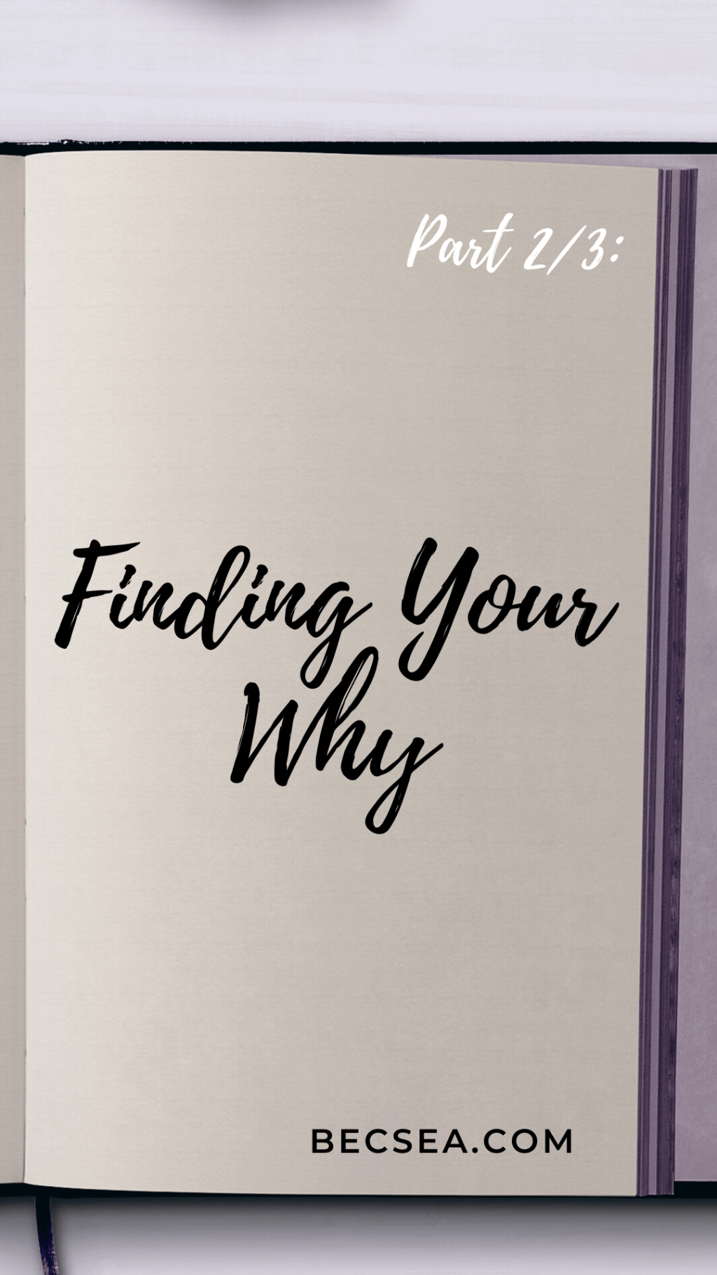 Part 2: Finding Your Why