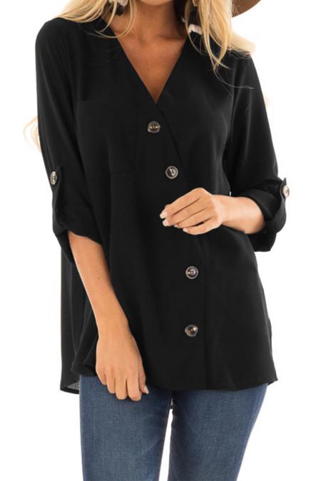black button up shirt